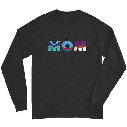 Disney Aladdin Jasmine Genie Mothers Day Birthday Mom Long Sleeves