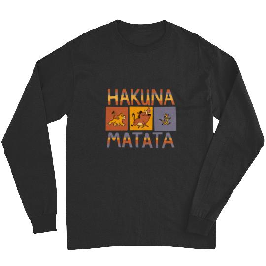 Disney The Lion King Hakuna Matata Solid Blocks Long Sleeves