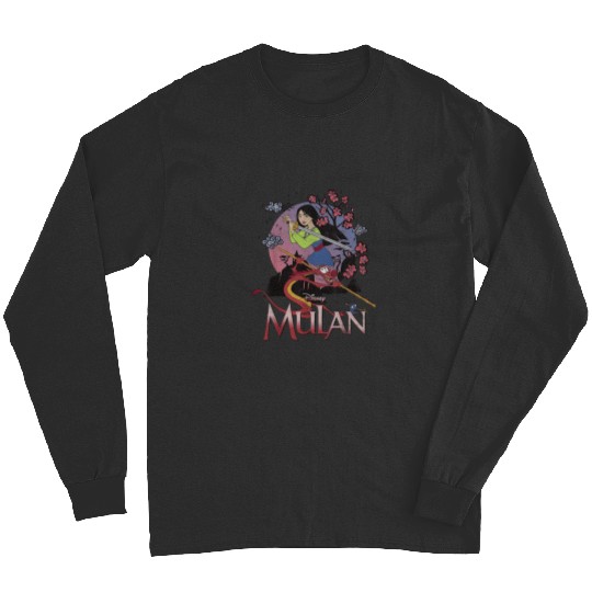 Disney Mulan And Mushu Collage Portrait Logo Long Sleeves