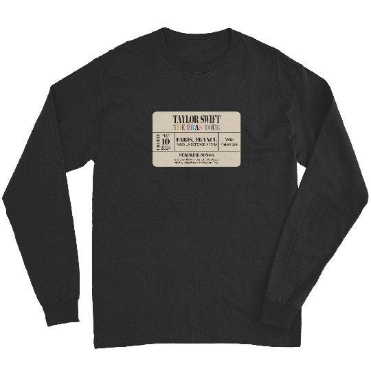 Discover paris n2 eras tour commemorative ticket Long Sleeves