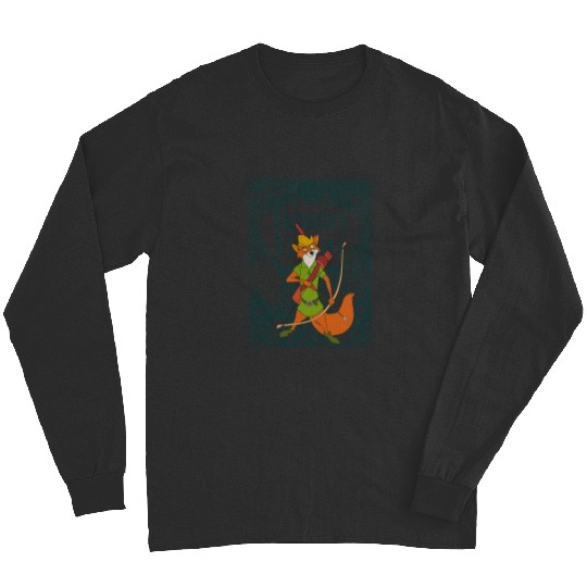 Disney Robin Hood Retro  Distressed Long Sleeve T-Shirt Long Sleeves