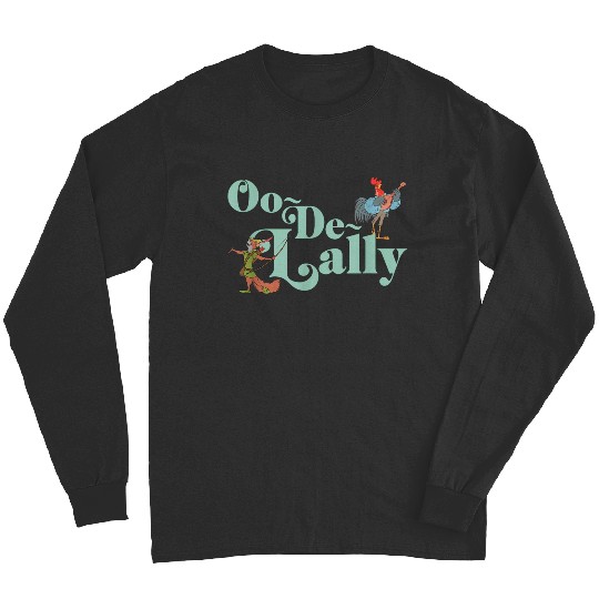 Disneyss Robin Hood Oo de lally Iconic Quote Chest Text Logo Long Sleeves