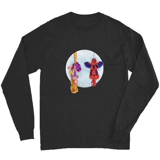 Disney Rapunzel And Marvel Spider-Man Long Sleeves, Disney Marvel Avengers Spiderman Long Sleeves