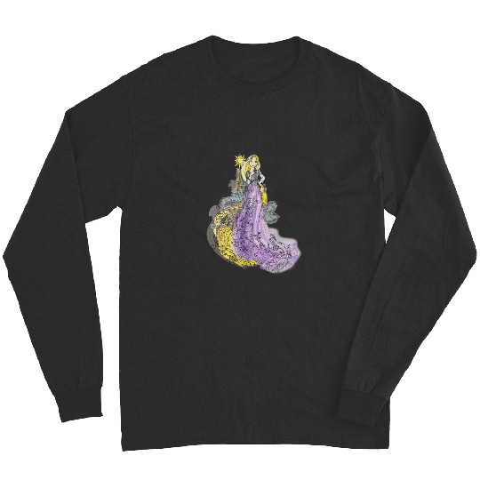Disney Rapunzel Watercolor TShirt Long Sleeves