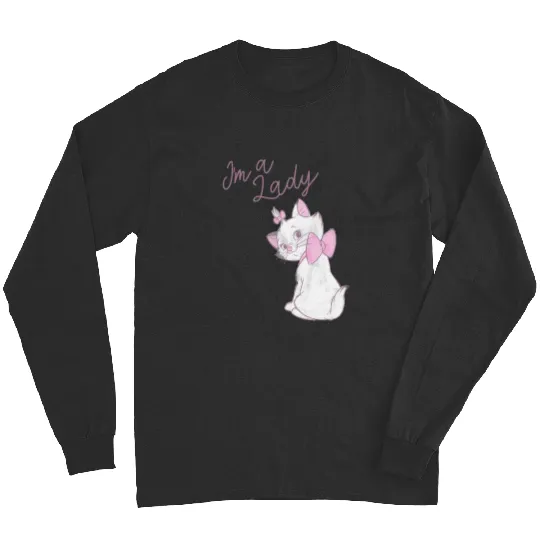 Disney The Aristocats Marie I'm A Lady Text Long Sleeves