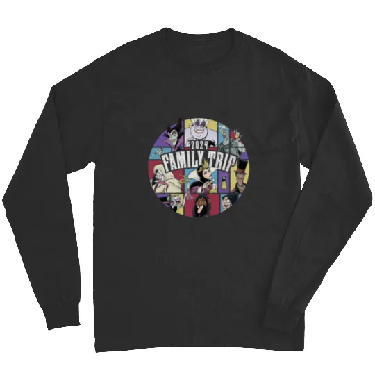 Disney Villains Wicked Circle 2024 Family Trip Vacation Long Sleeves