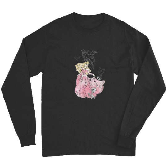 Disneyss Sleeping Beauty Aurora Sketch Graphic Long Sleeves