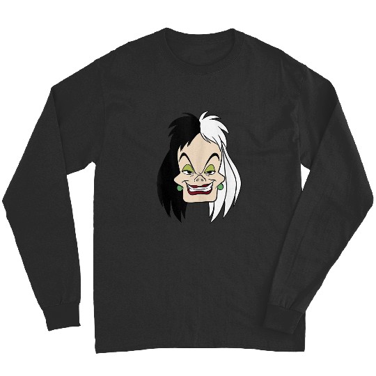 Disneyss 101 Dalmatians Cruella De Vil Big Faces Long Sleeves