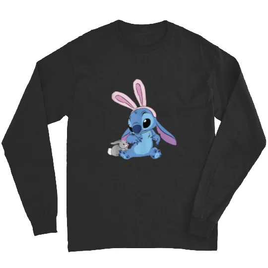 Disneyss Stitch With Easter Bunny Long Sleeves