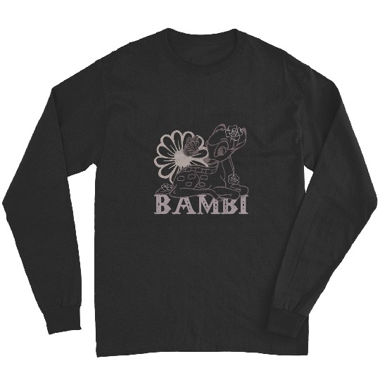 Disney Bambi Floral Outline Light Long Sleeves