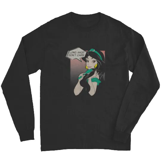 Disney Aladdin Jasmine Long Hair Don't Care Comic Portrait Long Sleeves