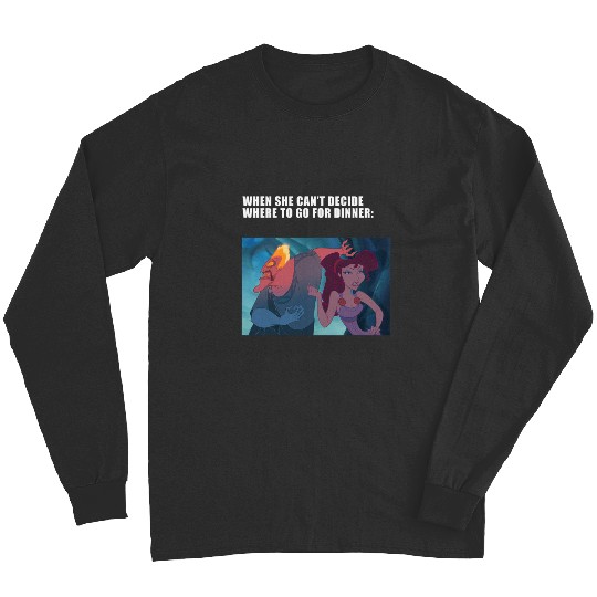 Disney Villains Valentine's Day Hades & Megara Dinner Panel Long Sleeves