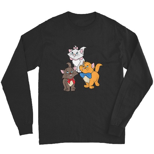 Disneyss The Aristocats Cute Trio Marie Toulouse Berlioz Logo Long Sleeves