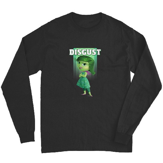 Disneyss Pixars Inside Out Disgust Green Retro Poster Logo Long Sleeves