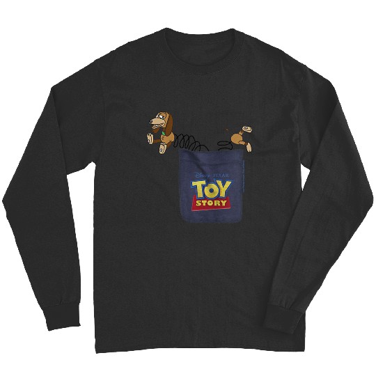 Disneyss Pixars Toy Story Slinky Dog Mini Pocket Icon Logo Long Sleeves