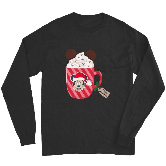 Disneyss Mickey Mouse Happy Christmas Hot Chocolate Cocoa Mugs Long Sleeves