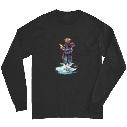 Disney Kingdom Hearts Sora Keyblade Hero Faded Starfish Long Sleeves