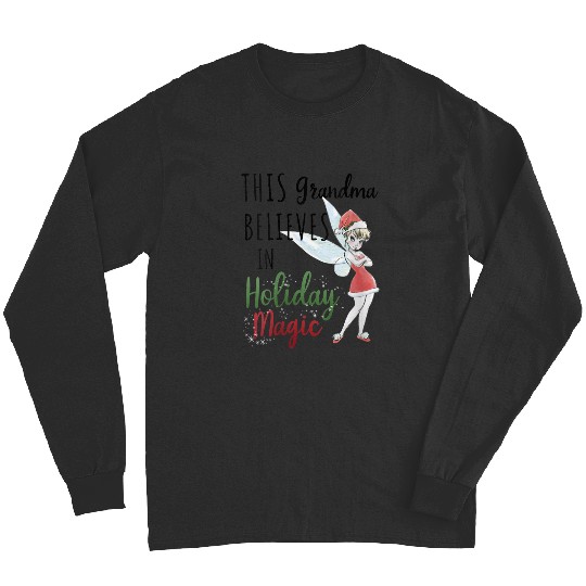 Disneyss Peter Pan Christmas Tinker Bell Holiday Magic Grandma Long Sleeves