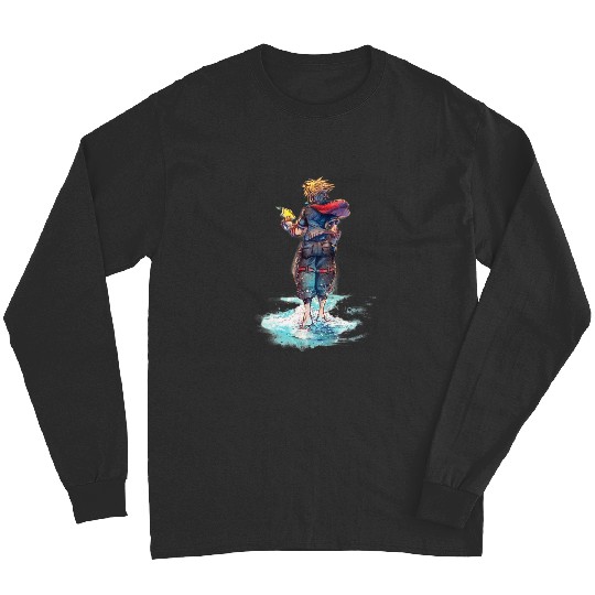 Disney Kingdom Hearts Sora Keyblade Hero Faded Starfish Long Sleeves