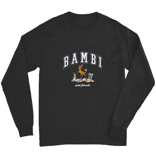 Disney Bambi And Friends Thumper Flower College Style Logo Long Sleeves