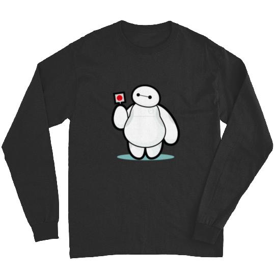 Disney Big Hero 6 Baymax With Lollipop Cute Shot Long Sleeves