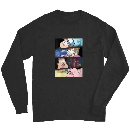 Disneyss Gravity Falls Group shots Split Panels Scene Logo Long Sleeves