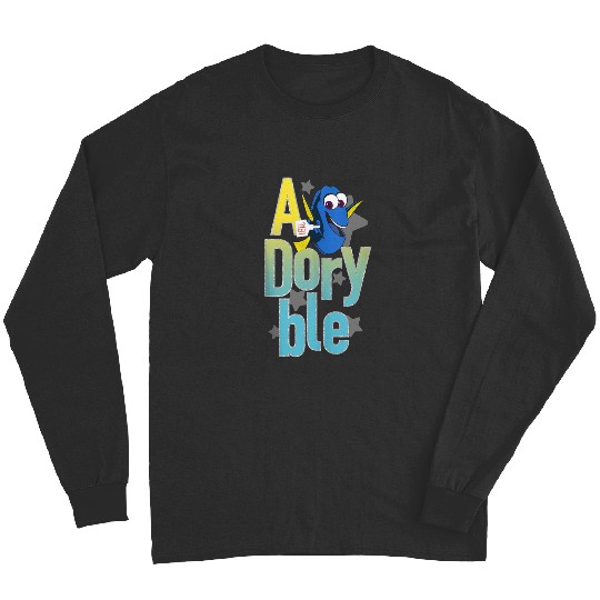 Disneyss Pixars Finding Dory Adoryble Happy Dory Chest Poster Long Sleeves