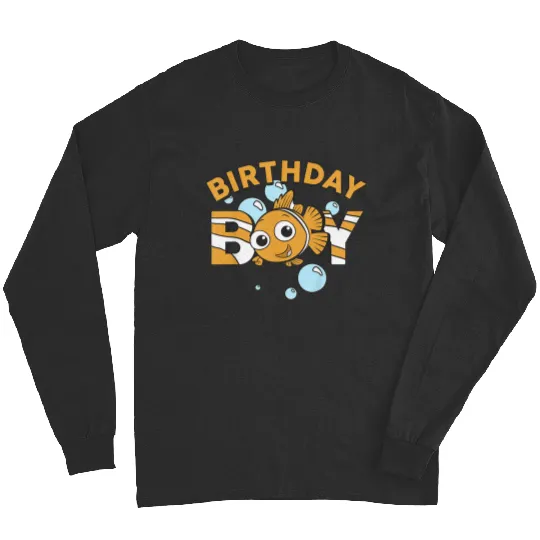 Kids Disneyss Pixars Finding Nemo Birthday Boy Cute Nemo Youth Long Sleeves