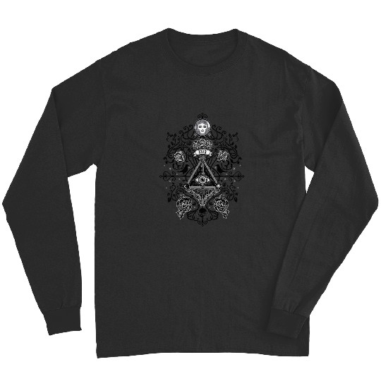 The Haunted Mansion 1313 Disneyland DR All Seeing Eye Symbol Long Sleeves