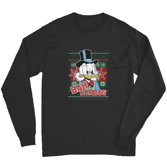 Disney Ducktales Christmas 2024 Scrooge Mcduck Bah Humbug Long Sleeves
