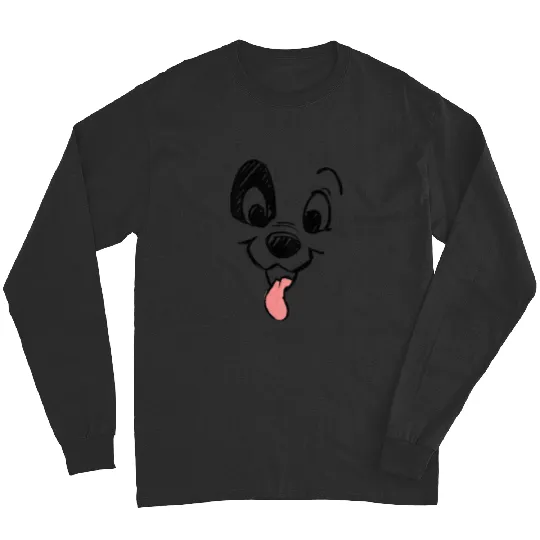 Kids Disney 101 Dalmatians Toddler Dalmatian Big Face Youth Long Sleeves