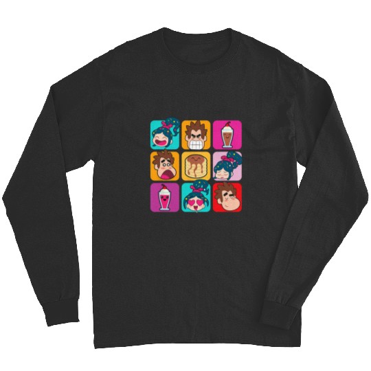 Disney Wreck-It Ralph Vanellope Ralph & Desserts Panels Long Sleeves