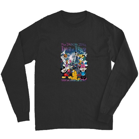 Mickey and Friends The Twilight Zone Tower Of Terror Disney Hollywood Tower Hotel Long Sleeves