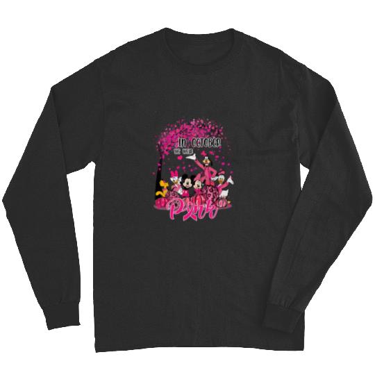 Disney 2023 Breast Cancer Survivor, October Breast Cancer Month Long Sleeves