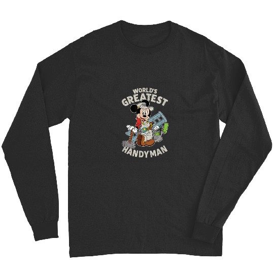 Disney Mickey Mouse Worlds Greatest Handyman Long Sleeves
