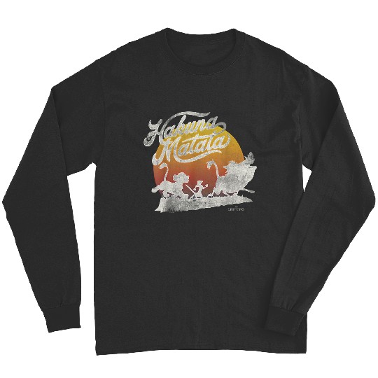 Disneyss Lion King Hakuna Matata Stamp Silhouette Long Sleeves