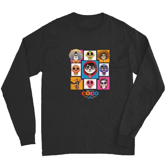 Disney Pixar-Pixar Coco Main Characters Group Shot Chest Panels Long Sleeves