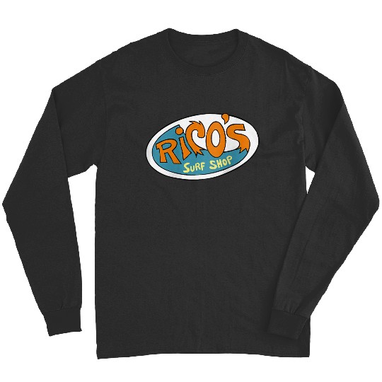 Disneyss Hannah Montana Ricos Surf Shop Logo Long Sleeves