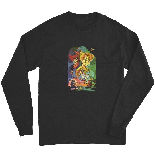 Disneyss Peter Pan Captain Hook Stained Glass Graphic Long Sleeves