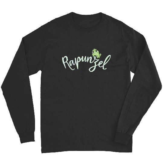 Discover Disneyss Tangled Pascal On Rapunzel Cursive Text Graphic Tee Long Sleeves