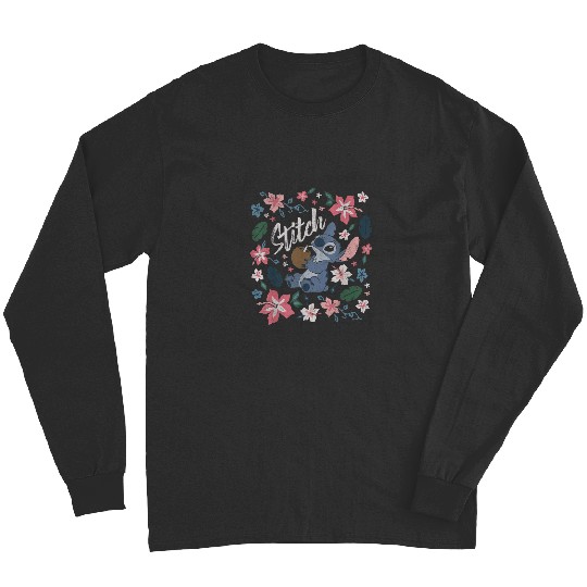 Discover Disney Lilo Stitch Floral Stitch Coconut Portrai Long Sleeves