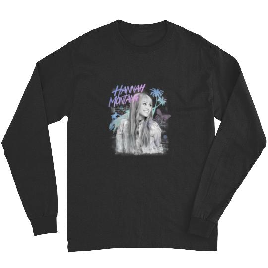 Discover Disney Hannah Montana Iconic Teen Idol Big Chest Portrait Long Sleeves