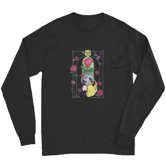 Disneyss Beauty And The Beast Belle And Beast Stained Glass Long Sleeves
