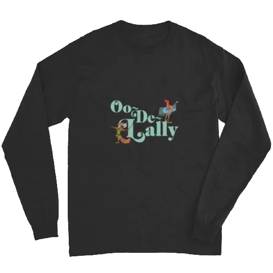 Disney Robin Hood Oo-De-Lally Iconic Quote Chest Text Logo Long Sleeves