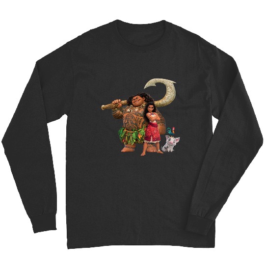 Discover Disney Moana 2 Maui Pua Heihei Ready For A New Adventure Long Sleeves