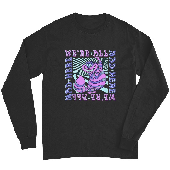 Disneyss Alice In Wonderland Cheshire Cat We're All Mad Box Up Long Sleeves