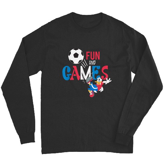 Disneyss Donald Duck Summer Sports Football Soccer Fun Games Long Sleeves