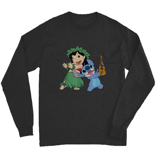 Discover Disney Lilo Stitch Hawaiian Tropical Hula Lessons Duo Long Sleeves