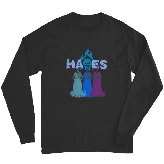 Disney Villains Hades Multicolor Evil Shot Distressed Long Sleeves
