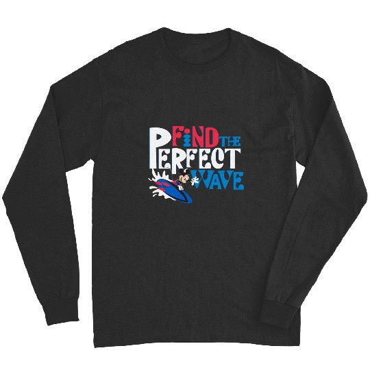 Discover Disney Mickey Mouse Summer Surfing Find the Perfect Wave Long Sleeves